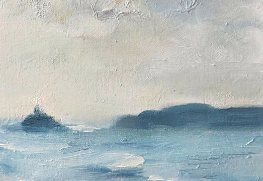 Porthminster Light, Oil on Canvas Board (15cm x 12cm)